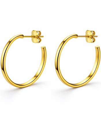 De Forever Medium oorringen - Goud