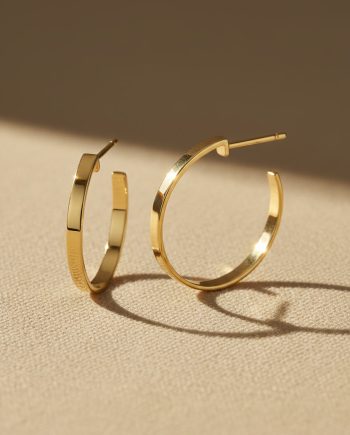 De Forever Medium oorringen - Goud