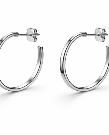 De Forever Medium oorringen - Zilver