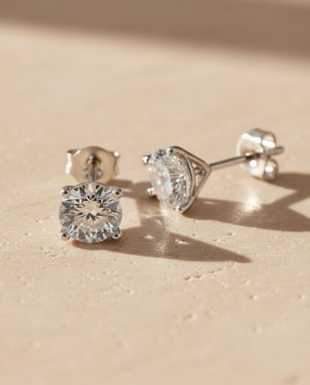 Celestia Solitaire oorKnoppen - Zilver